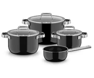 WMF - Fusiontec Mineral Pro - Zestaw garnków 4el. czarny