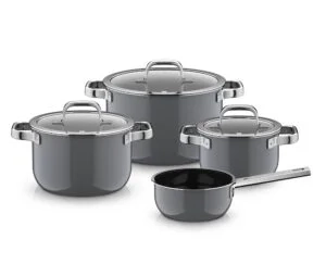 WMF - Fusiontec Mineral Pro - Zestaw garnków 4el. platynowy