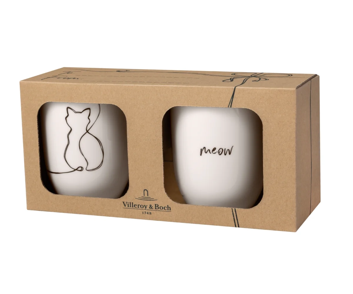 Villeroy&Boch - Statement Mugs - Zestaw kubków Cat 0,29l 2el