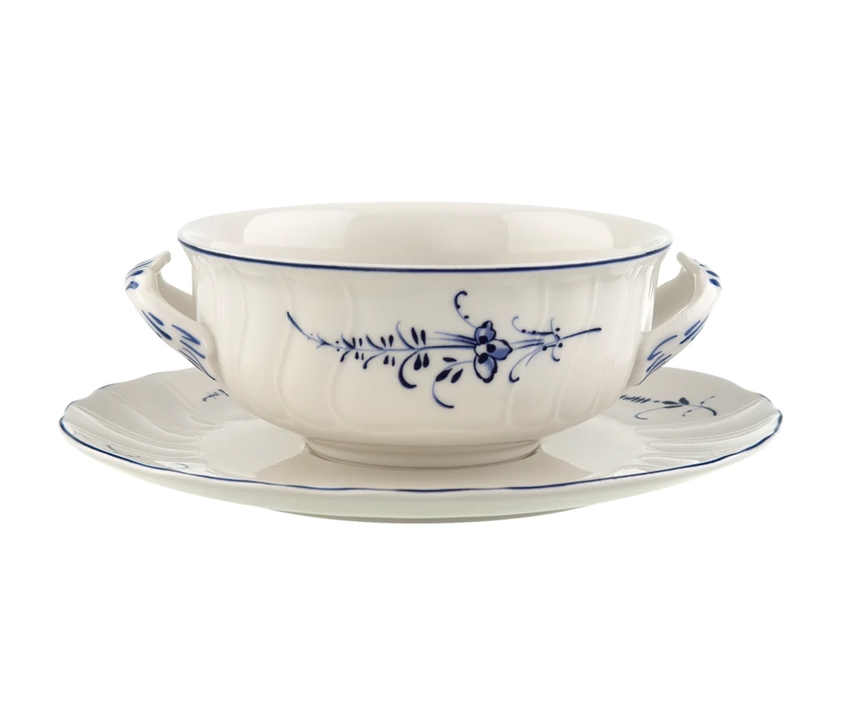 Villeroy&Boch - Old Luxembourg - Zestaw bulionówek ze spodkami 12el.