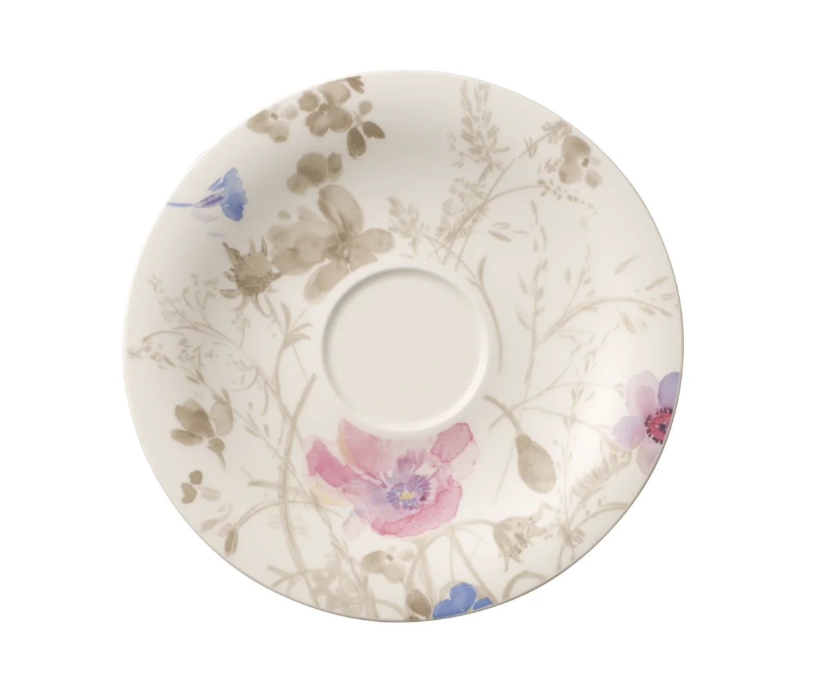 Villeroy&Boch - Mariefleur Gris Basic - Spodek do fliżanki śniadaniowej 19 cm