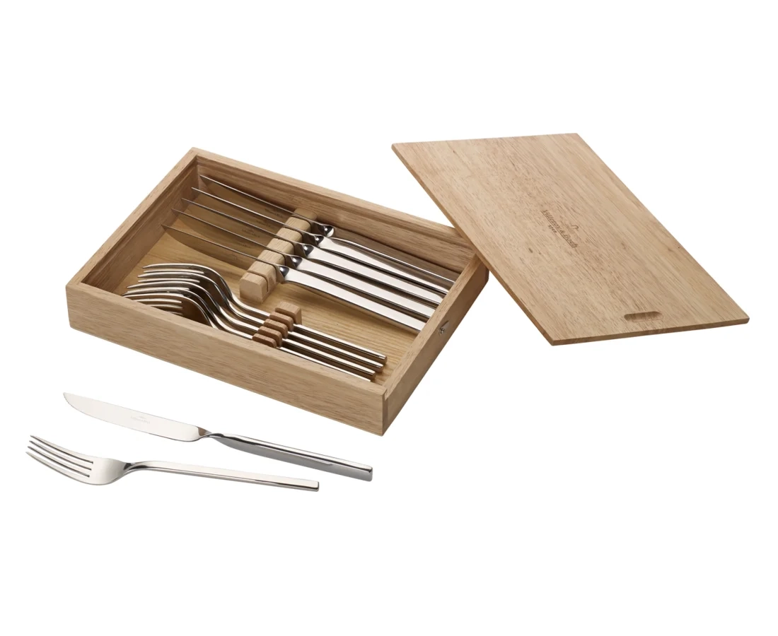 Villeroy&Boch - NewWave - Zestaw noży i widelców stekowych 12 szt.