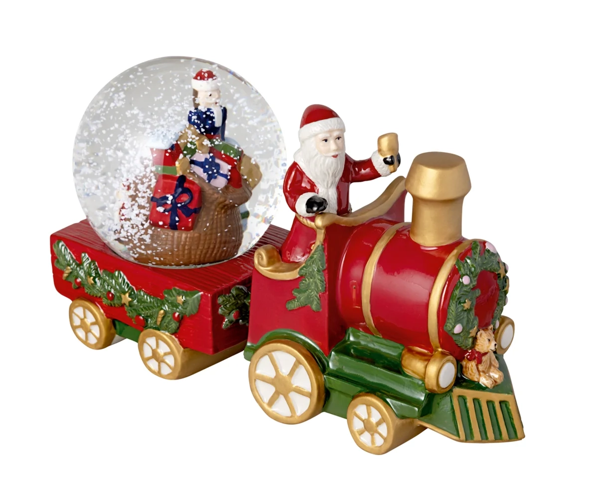 Villeroy&Boch - Christmas Toys - Pociąg ze śnieżną kulą 22x8,5x12,5cm