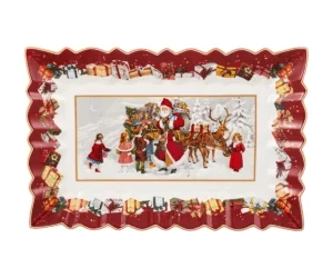 Villeroy&Boch - Toy's Fantasy - Talerz na ciasto Dzieci ze Św. Mikołajem 35cm