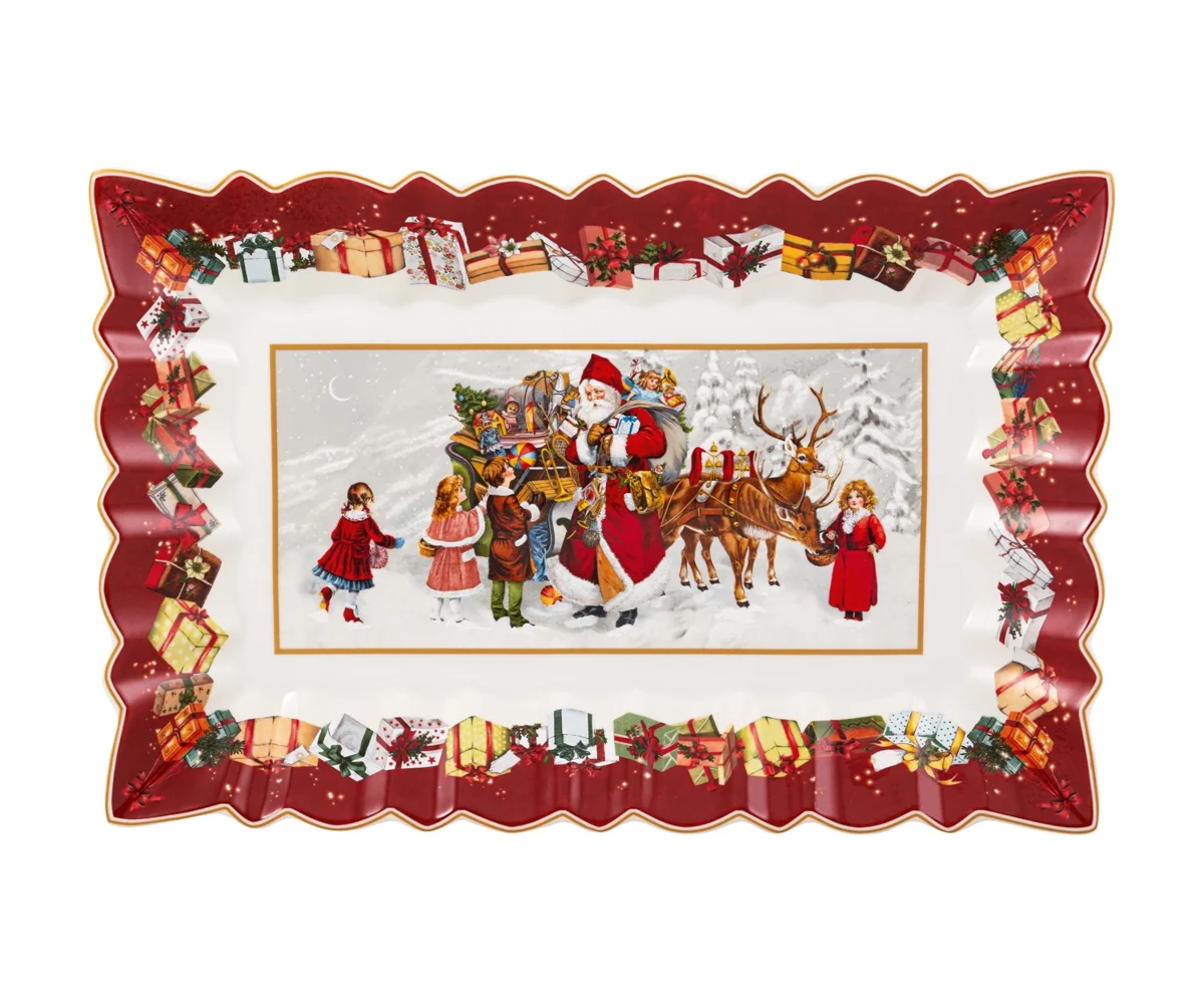 Villeroy&Boch - Toy's Fantasy - Talerz na ciasto Dzieci ze Św. Mikołajem 35cm