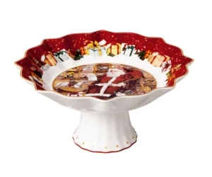 Villeroy&Boch - Toy's Fantasy - Miska na nóżce Św. Mikołaj i listy 25cm