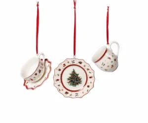 Villeroy&Boch - Toy's Delight Decoration - Zawieszki zastawa biała 3el.
