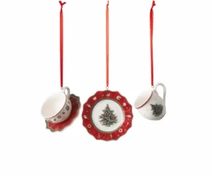 Villeroy&Boch - Toy's Delight Decoration - Zawieszki zastawa czerwona 3el.