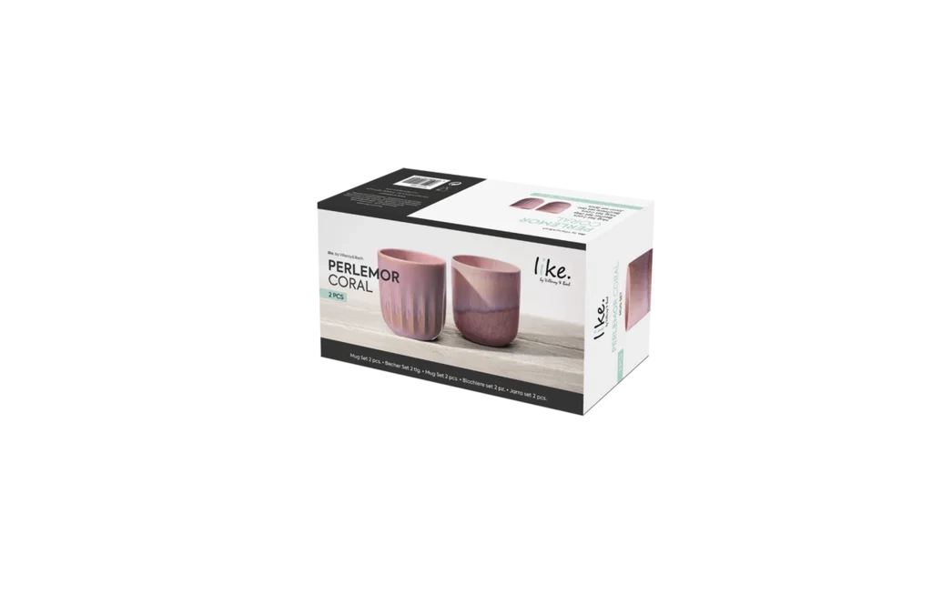 Like by Villeroy&Boch - Perlemor Coral - Zestaw kubków 2el