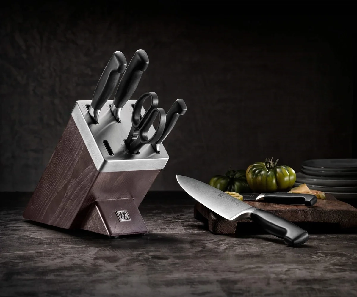Zwilling ****Four Star® - Zestaw noży w bloku ostrzącym 7 el.