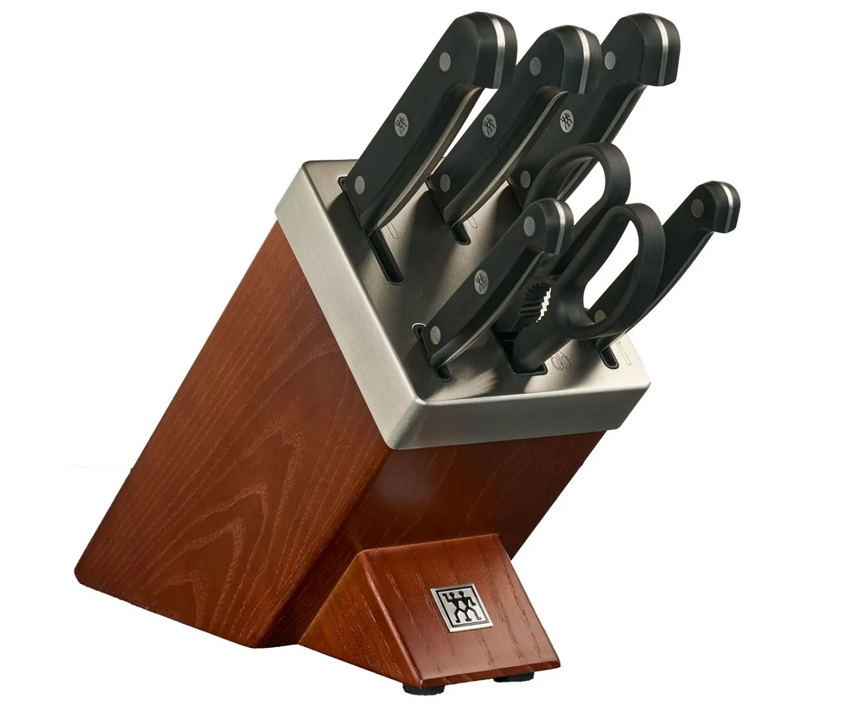 Zwilling® Gourmet - Zestaw noży w bloku ostrzącym 7el.