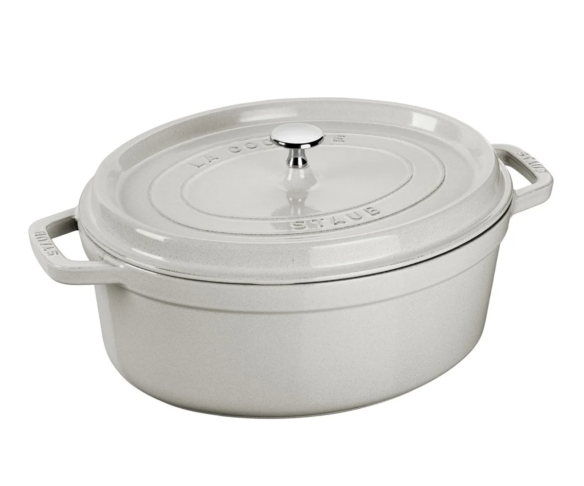 Staub - Cocotte - Brytfanna Żeliwna 31 cm truflowa owalna