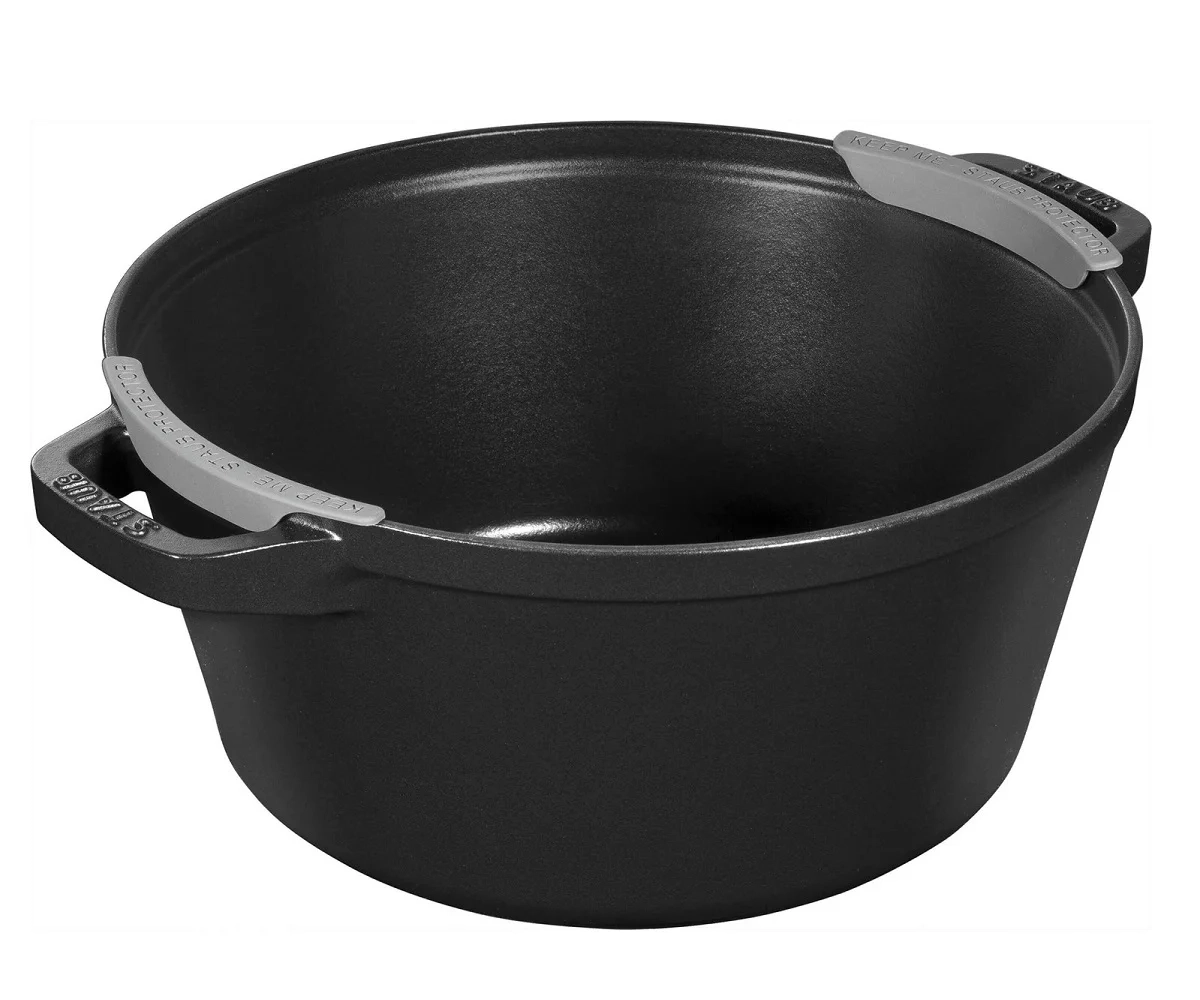 Staub - zestaw 3 naczyń + pokrywka 24 cm czarny