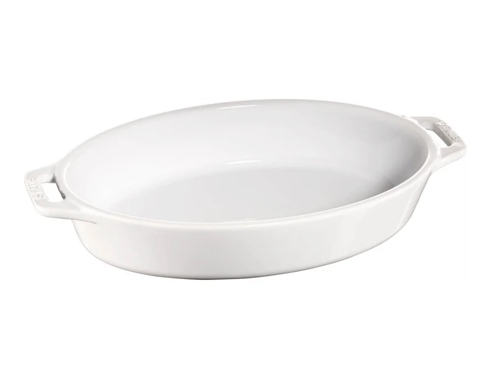 Staub - Owalne naczynie do zapiekania białe 17cm