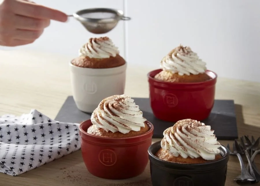 Emile Henry - Zestaw naczyń ramekin 2el (0,25l) - czerwony - obrazek 4