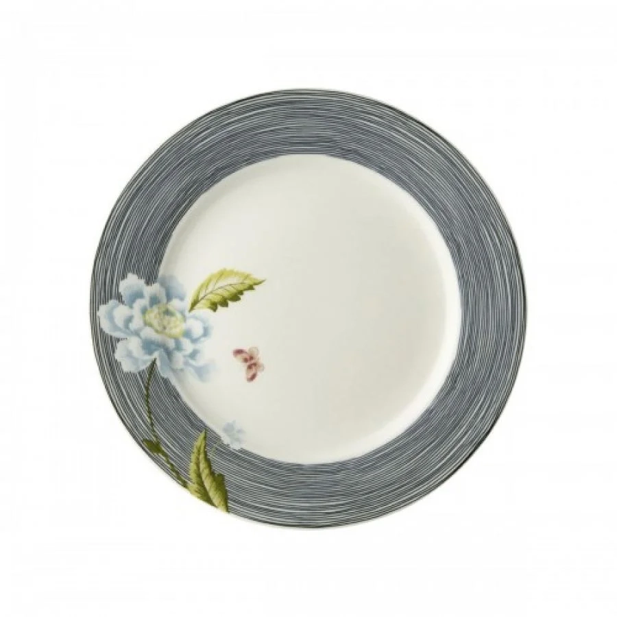 Laura Ashley - Heritage - Talerz porcelanowy Midnight Pinstripe 20cm