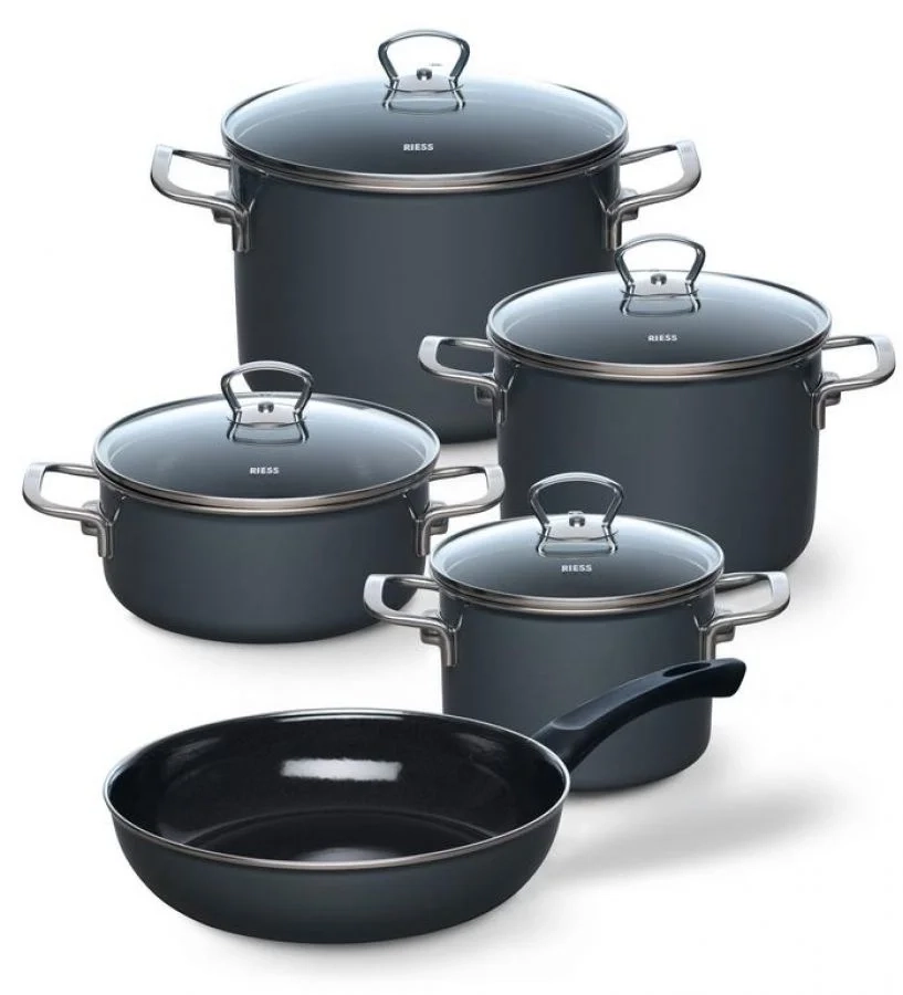 Riess - Dark Grey - Zestaw 9 elementów