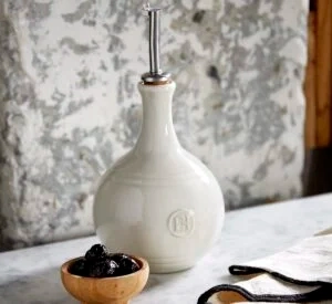 Emile Henry - Butelka na ocet 400 ml - kremowy