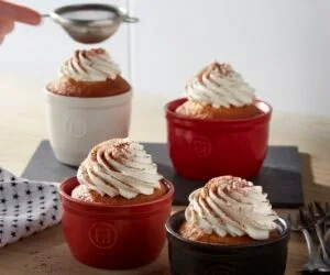 Emile Henry - Zestaw naczyń ramekin 2 el(0,25l) - kremowy