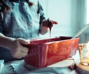 Emile Henry - Podłużne naczynie do pieczenia - 31×13cm - kremowy