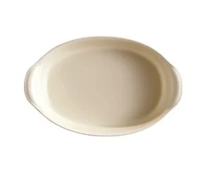 Emile Henry - Owalne naczynie do zapiekania - 35×22,5 - kremowy