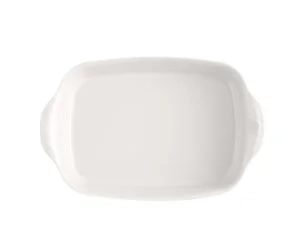 Emile Henry - Prostokątne naczynie do zapiekania 36,5×23,5 - biały
