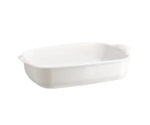 Emile Henry - Prostokątne naczynie do zapiekania 36,5×23,5 - biały