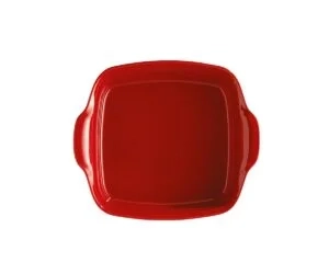 Emile Henry - Kwadratowe naczynie do zapiekania - czerwony