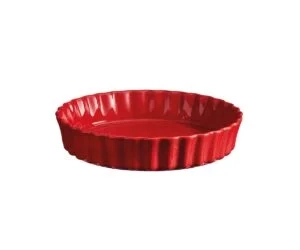 Emile Henry - Naczynie do tarty 24cm - czerwony