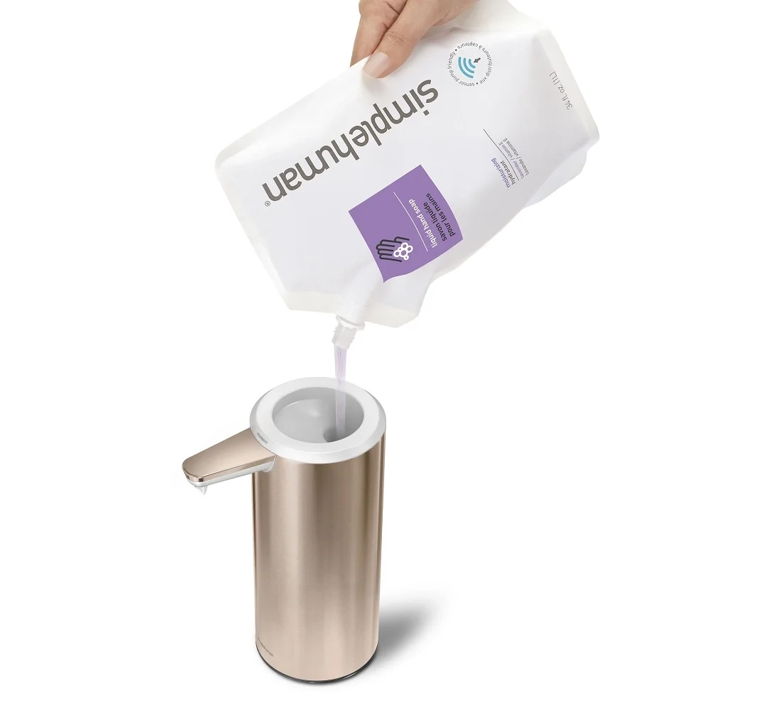 Simplehuman - Dozownik bezdotykowy różowe złoto 266ml