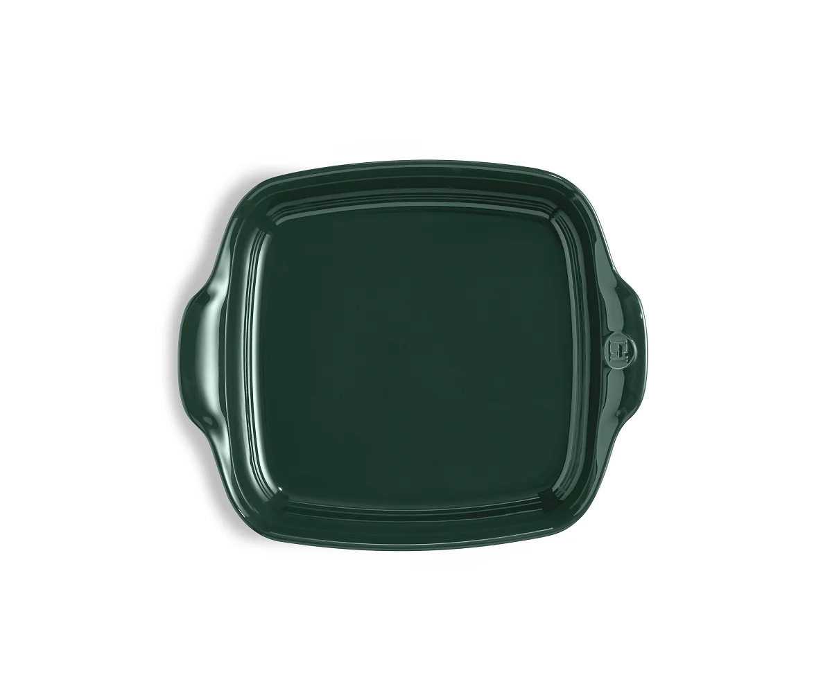 Emile Henry - Kwadratowe naczynie do zapiekania - cedrowy/zielony