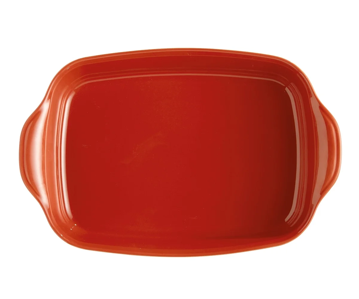 Emile Henry - Duże naczynie do zapiekania - 42,5×28cm - czerwony