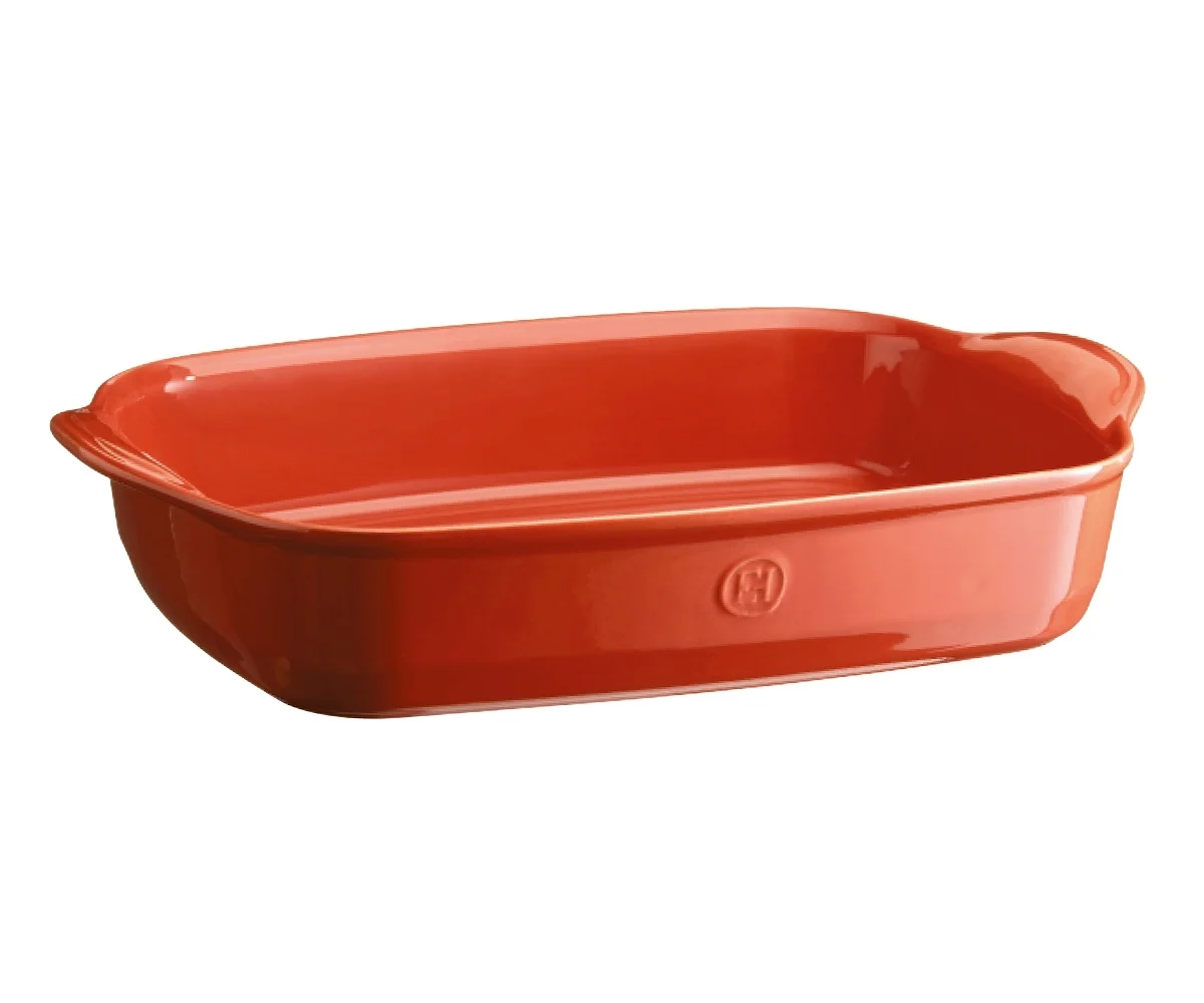 Emile Henry - Duże naczynie do zapiekania - 42,5×28cm - czerwony
