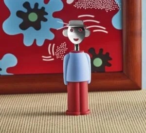 Alessi - Alessandro M. - Korkociąg, niebiesko-bordowy