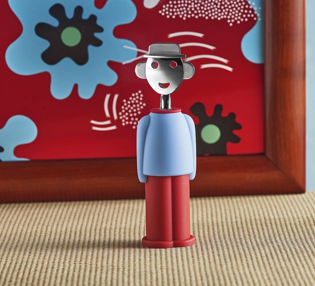 Alessi - Alessandro M. - Korkociąg, niebiesko-bordowy