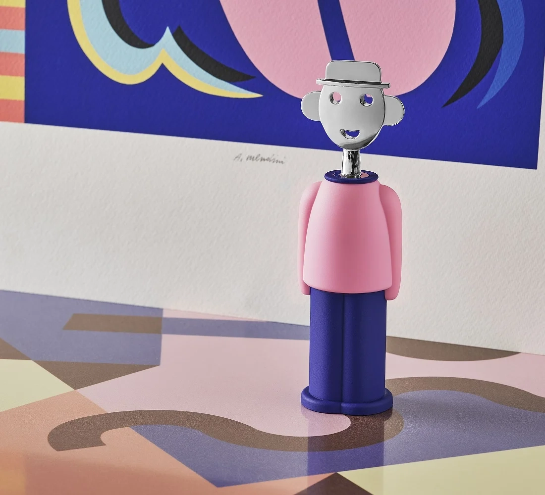 Alessi - Alessandro M. - Korkociąg, różowo-niebieski