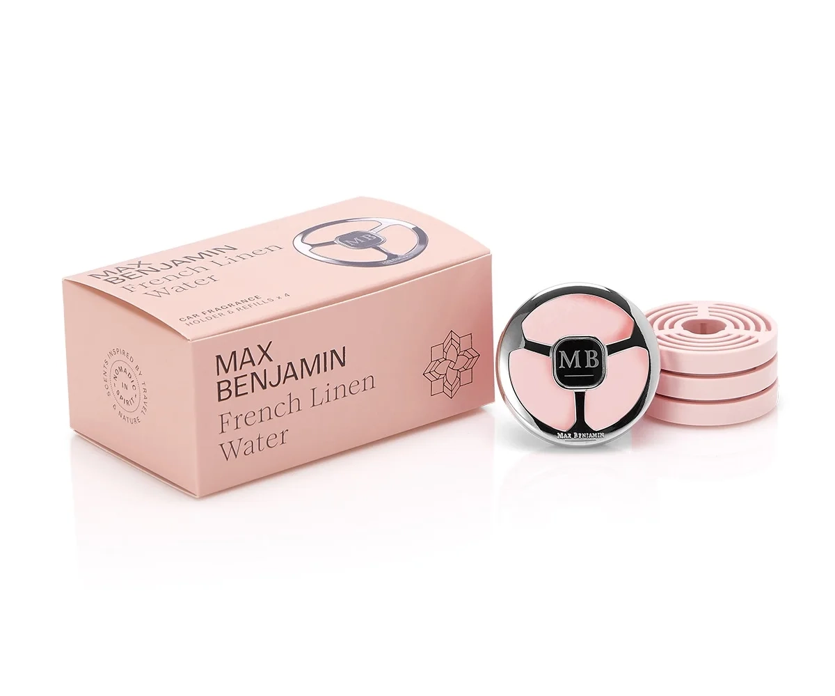 Max Benjamin - Odświeżacz do auta - French Linen Water (4 wkłady)
