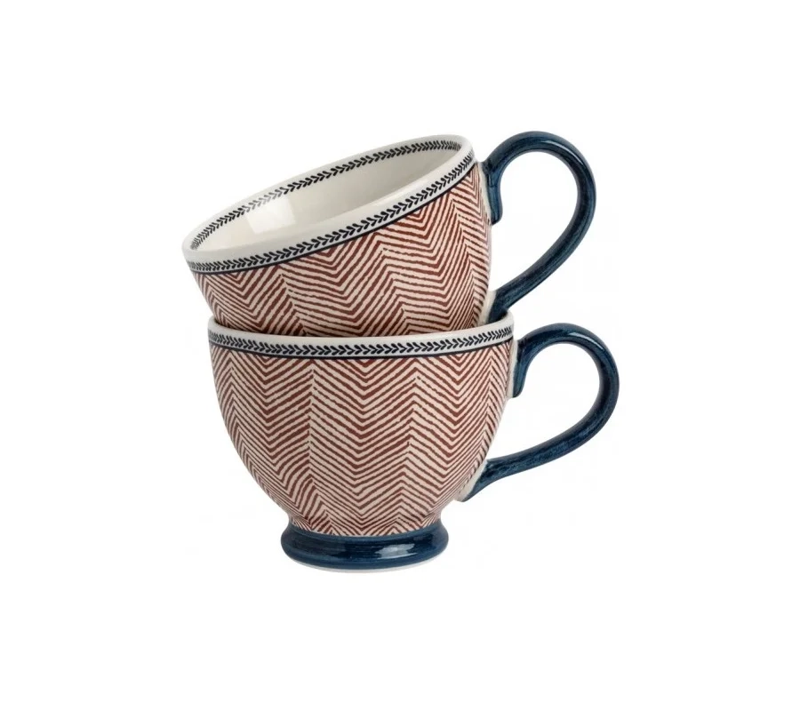 Laura Ashley - Edwin - Zestaw kubków Terra Blue 0,4l