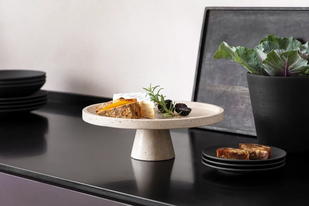 Villeroy&Boch - Manufacture Travertine - Półmisek na nóżce 28 cm