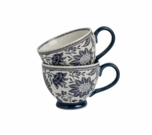 Laura Ashley - Hedingham - Zestaw kubków Blue 0,4l