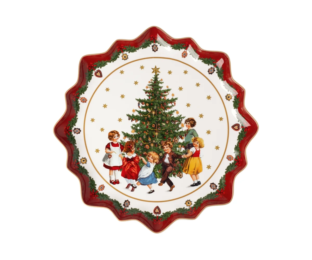 Villeroy&Boch - Toy's Fantasy - Talerz na ciasto głęboki Tańczące dzieci 39cm