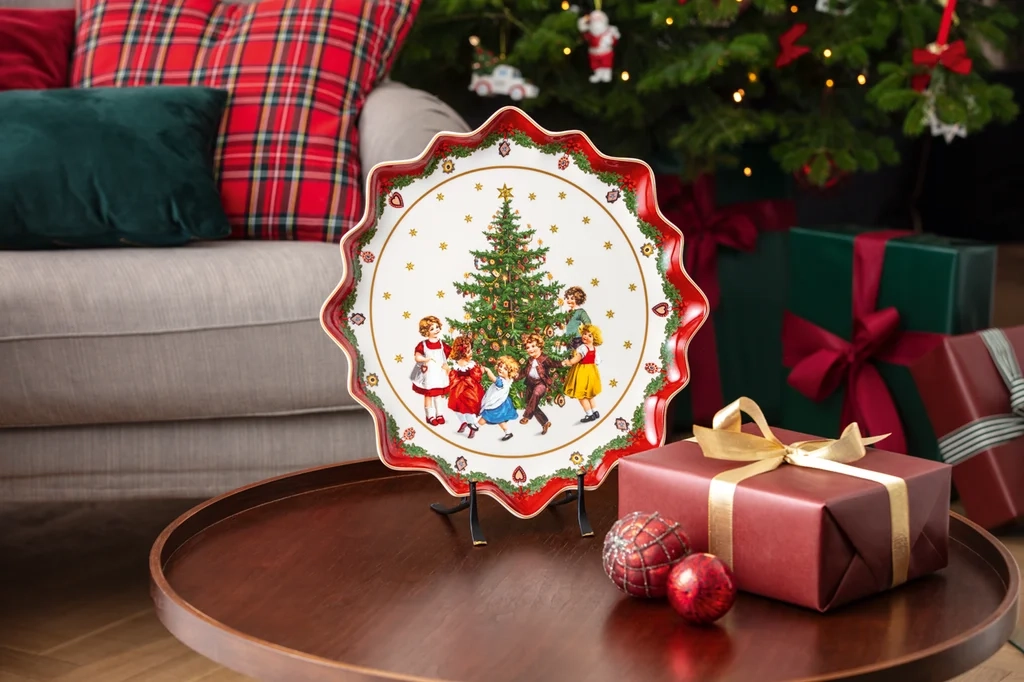 Villeroy&Boch - Toy's Fantasy - Talerz na ciasto głęboki Tańczące dzieci 39cm